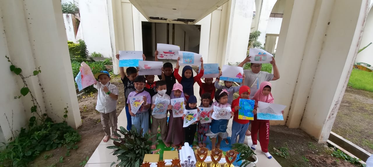 Kembangkan Kreatifitas, Anak TK Dan SD Di Natuna Ikuti Lomba Mewarnai ...